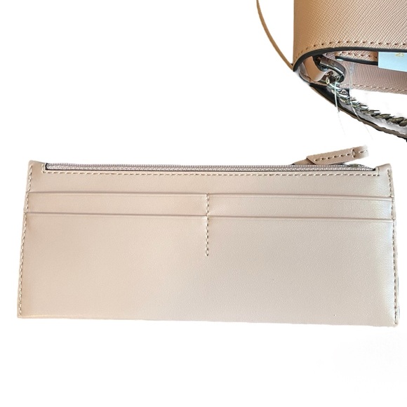 MICHAEL Michael Kors Jet Set Medium 2 in 1 Wallet-On-A-Chain Leather Crossbody - Picture 11 of 13